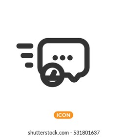 Messaging Speed Vector Icon