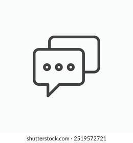 Messaginglinesimple icon in line style.