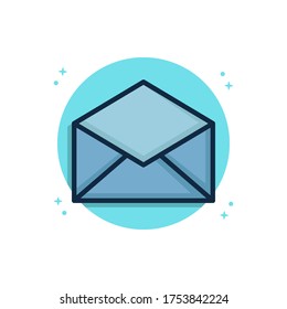 Messege and Letter Vector Icon. Email Symbol Illustration Conceptual