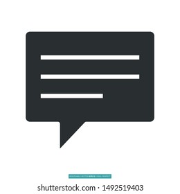 Messeges icon vector illustration logo template for many purpose