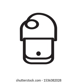 Messenger Bag Icon Vector Symbol Template