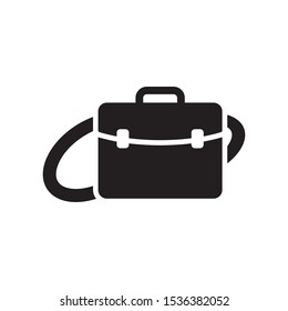 messenger bag icon vector symbol template