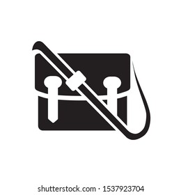messenger bag icon vector symbol template