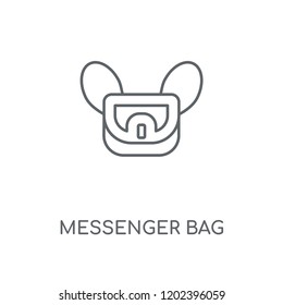 Messenger Bag linear icon. Messenger Bag concept stroke symbol design. Thin graphic elements vector illustration, outline pattern on a white background, eps 10.