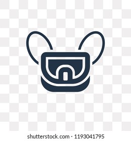 Messenger Bag vector icon isolated on transparent background, Messenger Bag transparency concept can be used web and mobile