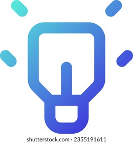 Messenger features pixel perfect gradient linear ui icon. Lightbulb. Idea and solution. Line color user interface symbol. Modern style pictogram. Vector isolated outline illustration