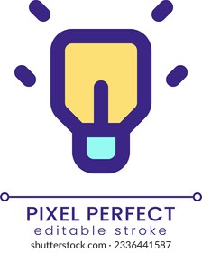 Messenger cuenta con un icono RGB de color perfecto para píxeles. Idea y solución. Elemento de línea simple rellenado. GUI, diseño UX para aplicación móvil. Pictograma aislado del vector. Trazo editable. Fuente de Poppins utilizada