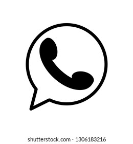 Messenger icon. Phone icon. vector