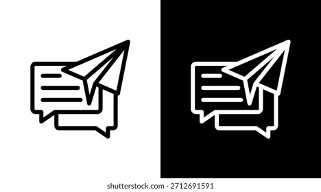 Messenger mit Symbolsatz-Design