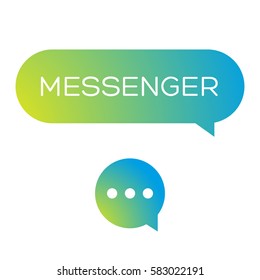 Messenger icon vector