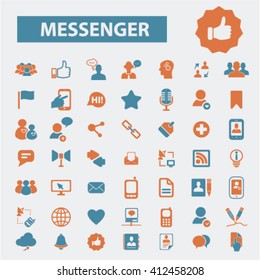 iconos de mensajería

