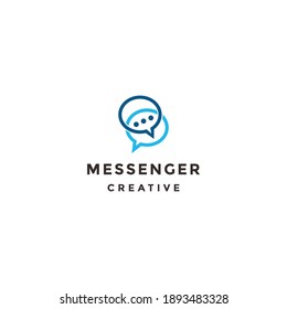 messenger logo vector icon illustration