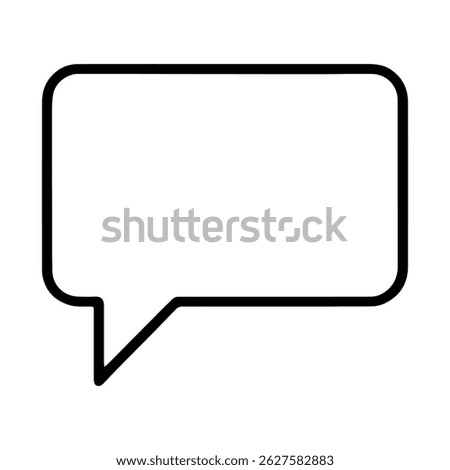 Messenger message icon on white background vector
Vector internet and technology icon