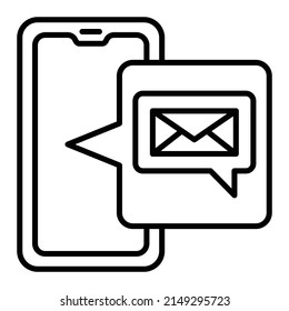 Icono vector Messenger. Se puede usar para imprimir, móviles y aplicaciones web.