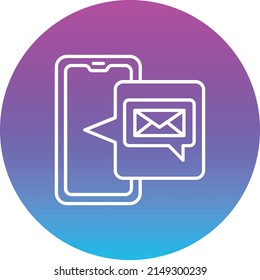 Messenger vector icon. Can be used for printing, mobile and web applications.