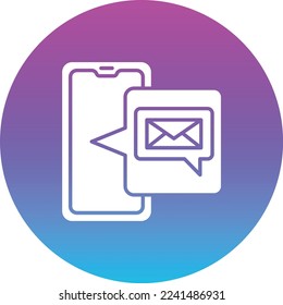 Messenger vector icon. Can be used for printing, mobile and web applications.