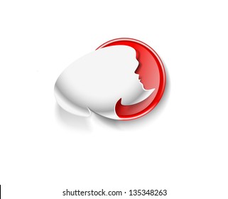 messenger window icon vector illustration isolated on white background.