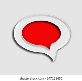 Messenger window icon vector illustration isolated on white background 