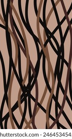 Messy Abstract Wavy Line Background