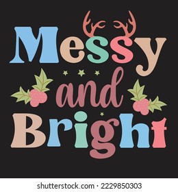 Messy And Bright Christmas Svg Design