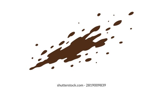 Messy Brown Dirt Spatter Pattern Design