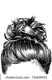 Hair Bun Images Stock Photos Vectors Shutterstock