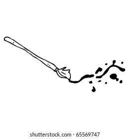 messy calligraphy cartoon