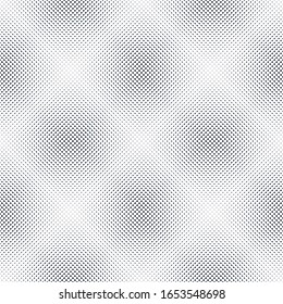 Partículas caóticas desordenadas detectaron un patrón sin fisuras de fondo abstracto vectorial, repitiendo textura de mosaico para papel pintado o textil o sitio web.