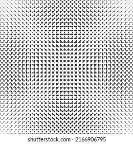 Partículas caóticas desordenadas detectaron fondo abstracto vectorial sin fisuras, textura de mosaico repetida para papel pintado o textil o sitio web.