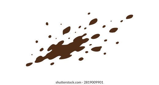 Messy Dirt Droplet Pattern Isolated Object