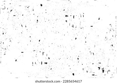 Messy dirt texture design on white background. Black and white rusty abstract stained texture and grunge effect vector. Distressed wall texture and grain grunge effect vector for the backgrounds.