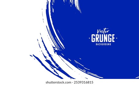 fundo grunge bagunçado e angustiado com vetor de mancha de tinta azul