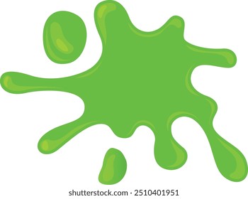 Messy green blob. Paint stain. Creative splash