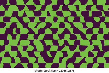 Color de fondo vectorial de formas verde y violeta desordenado. Adecuado para la plantilla de diseño, papel pintado, banner, tela y cubierta.