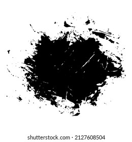 Messy Grunge Ink Splatter Paint Spot Stock Vector (Royalty Free ...