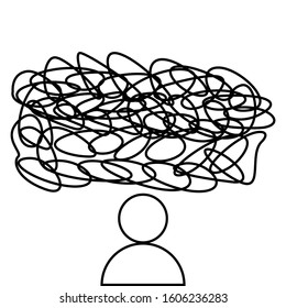 messy in head user icon