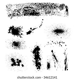 messy ink splats for your designs