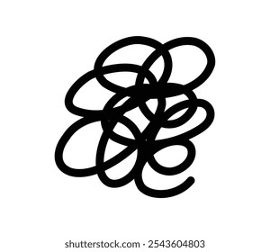 Messy line icon illustration vector