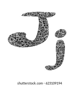 Messy line letter