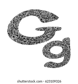 Messy line letter