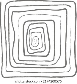 Messy Line Vector drawing Art