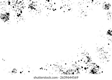 Messy noise background of black particles. Abstract grain dirty pattern. Monochrome layer.