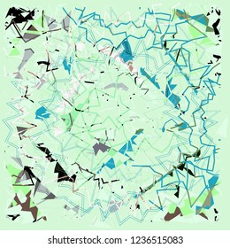 Messy odd fun art design pattern colorful abstract background vector