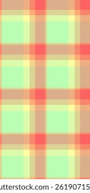 Messy pattern tartan texture, regular background textile plaid. Long fabric vector seamless check in light and red colors palette.