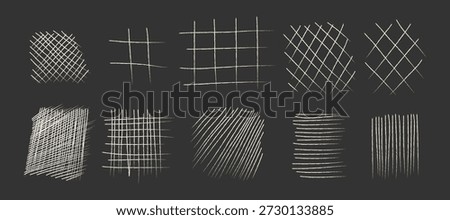 Messy pen scratch Ballpen zigzag squiggles grunge lines and circles Freehand chaotic squiggles Abstract scribble marker drawings Sketchy shapes