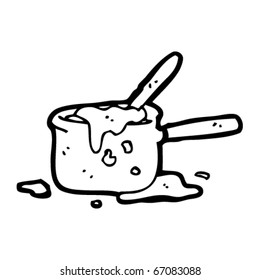 messy saucepan cartoon