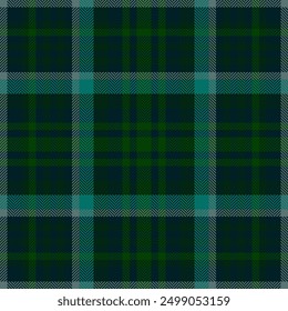 Messy seamless vector check, windowpane textile fabric pattern. Multicolored texture background tartan plaid in black and dark colors palette.