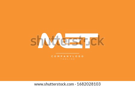 MET or MFT Letter Logo Design Template Vector