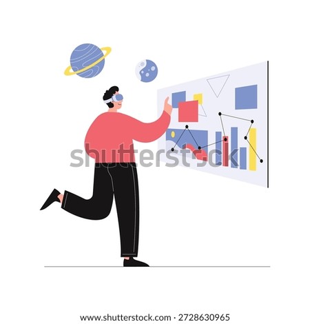 Meta Analytics Vector Flat Illustration EPS 10 File 