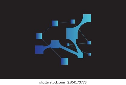 Metal Ball Symbol Design Vektor Tech Logo Design